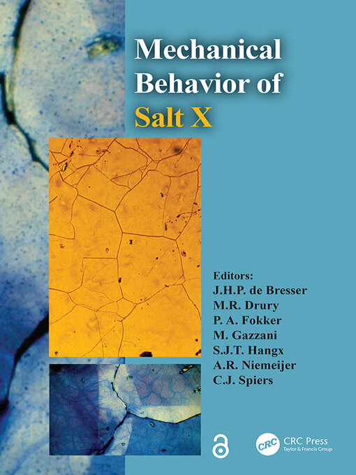 غلاف The Mechanical Behavior of Salt X